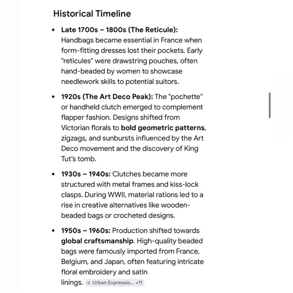 ✅Vintage Beaded Clutch in Gold, Silver & Cream with Teal Accents - Picture 3 of 15